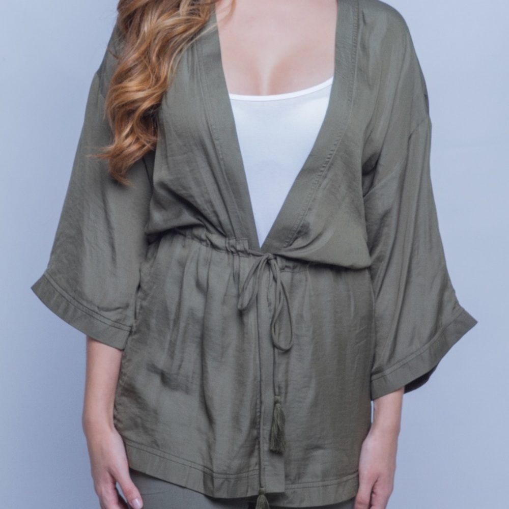 “Electra” Satin Kimono